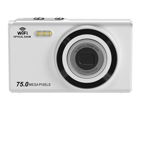 Appareil photo numérique WiFi 75MP 4K <span class=keywords><strong>avec</strong></span> écran IPS de 2,8 pouces, objectif zoom rétractable, zoom optique 3X, <span class=keywords><strong>caméra</strong></span> de poche pour étudiants pour la photographie sur le campus et le <span class=keywords><strong>vlog</strong></span> - Product Image 2