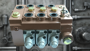 Vanne solénoïde hydraulique proportionnelle à compensation de pression avant 12 volts - Product Image 2