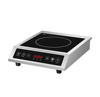 Kompor Induksi Komersial Daya Tinggi 3500W, Kompor Listrik Stainless Steel, Kontrol Sentuh, YLM-915R