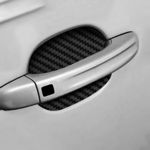 Cubierta de fibra de carbono para manija de puerta, instalación con cinta 3M, adhesivo protector para el cuenco de la puerta del coche - Product Image 1