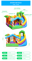 Parcours d'obstacles gonflable amusant pour enfants, château gonflable, ensemble de jeux d'extérieur avec souffleur d'air