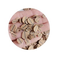 Hete Verkopende Polymeerklei Miniatuur Koffieboon Strooien Zachte Plak Voor Ambachten Maken Telefoon Deco Diy