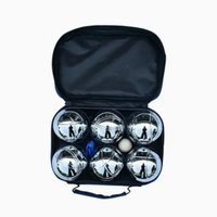 Vente en gros de boules de pétanque en métal personnalisées, 6 pièces, avec sac de transport