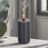 Diffuseur d'huiles essentielles portable électrique écologique 10 ml à démarrage/arrêt automatique USB en métal avec contrôle tactile et lumière LED sans eau pour voiture