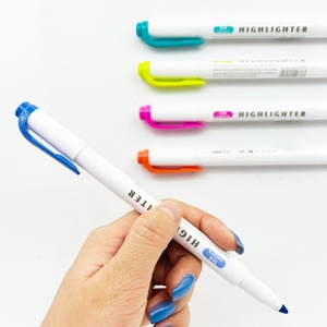 Juego de Marcadores de Colores Pastel de Secado Rápido, No Tóxicos, Punta Doble Biselada, Marcador Artístico para Estudiantes - Product Image 2