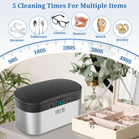 Nettoyeurs à ultrasons ménagers électriques portables 500ML Mini montre bijoux lunettes nettoyeur à ultrasons Machine
