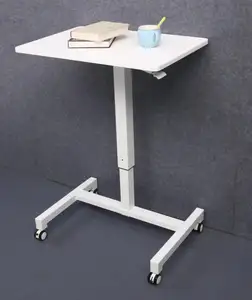 Muebles de oficina modernos de lujo, mesa de oficina para el hogar, escritorio, diseño de fábrica, altura móvil neumática ajustable