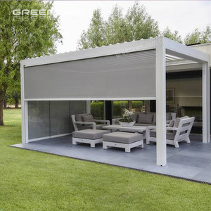 Rèm Cuốn Hệ Thống Thủ Công Có Khóa Kéo Chống Nước Trong Suốt Ngoài Trời Tùy Chỉnh Có Thể Thu Gọn Giá Nhà Máy Bán - Product Image 2