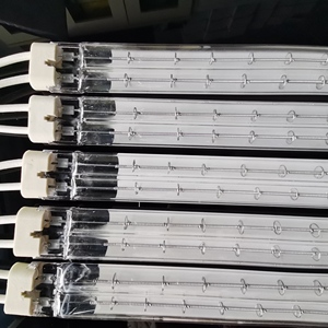 Sóng ngắn phim Sữa Hồng ngoại Ống sưởi ấm <span class=keywords><strong>Halogen</strong></span> dây vonfram đôi lỗ đèn hồng ngoại để sấy sơn - Product Image 3