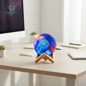 ลำโพงอัลกุรอาน QB512 รูปทรงโคมไฟพระจันทร์ พร้อมบลูทูธ เครื่องเล่นเสียงไร้สาย นาฬิกาอะซาน จอแสดงผล ของตกแต่งบ้านสไตล์อิสลาม ของขวัญสำหรับเทศกาลของชาวมุสลิม - Product Image 1