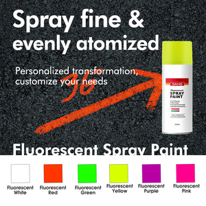 Pintura en <span class=keywords><strong>aerosol</strong></span> <span class=keywords><strong>fluorescente</strong></span> Sanvo, pintura en <span class=keywords><strong>aerosol</strong></span> Multicolor profesional, 400ml, Color negro, pintura en <span class=keywords><strong>aerosol</strong></span> acrílica, <span class=keywords><strong>Aerosol</strong></span> - Product Image 2