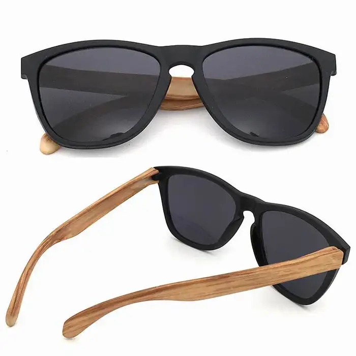 Custom Logo Wood Grain Color Frame Sunglasses PC Lens Sunglasses Promotion Gift Plastic Giveaway Sunglasses