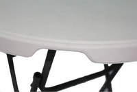 Table de bar haute ronde en plastique de 80 cm avec pieds longs