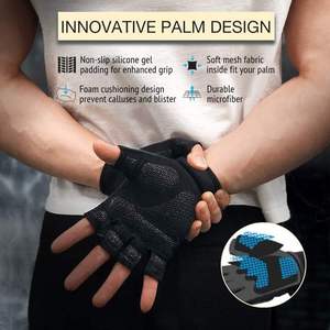 BunnyHi ST002 Gants de <span class=keywords><strong>sport</strong></span> Gants de gymnastique pour l'entraînement Protection des mains Grip amélioré pour hommes et femmes - Product Image 2