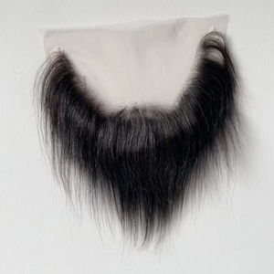 Emeda Swiss dentelle douce <span class=keywords><strong>barbe</strong></span> cheveux humains indien remy cheveux raides <span class=keywords><strong>Afro</strong></span> curl pour hommes maquillage - Product Image 4