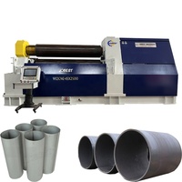 Prix de la machine à rouler cintrer les plaques de tuyaux en tôle d'acier hydraulique CNC à quatre rouleaux