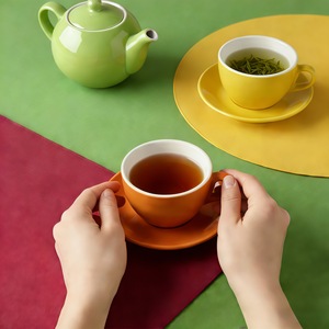 Colorful <b>Ceramic</b> Coffee <b>Cup</b> Set Multicolor Wide Mouth Microwave Safe For Party And Daily Use - Product Image 4