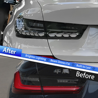 Feux arrière LED KGKB pour BMW Série 3 G20 G22 G80 M3 2019-2022, clair, effet écailles de dragon, clignotants séquentiels, animation séquentielle