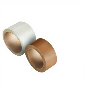 BOPP Paper Eco-Friendly Transparent/Brown 50 Meter Strong <b>Adhesive</b> Carton Sealing Tape | Bulk Pack 96 Pcs - Product Image 1
