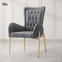 Chaises de salle à manger modernes en cuir écologique et confortables pour restaurant, chambre, supermarché, usage polyvalent