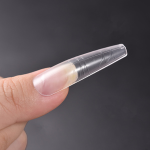 240 Uñas Acrílicas Postizas con Línea Guía para Extensión Rápida, Cobertura Completa, Puntas Mate para Manicura - Product Image 6