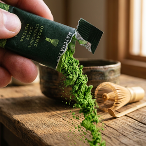 Bâtonnets de thé vert Matcha style Uji, qualité cérémoniale, portions individuelles, prélavés à l'azote pour une fraîcheur ultime, OEM - Product Image 2