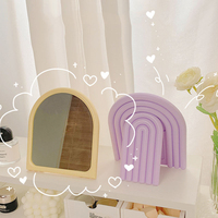 Miroir miniature de marque privée, couleur macaron, miroir de coiffeur, miroir de salon, miroir de bureau
