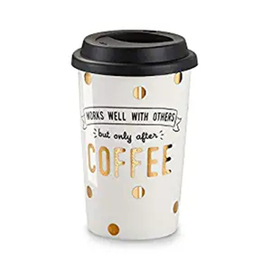Taza de Leche Personalizada de Cerámica Esmaltada de 12oz, Taza de Té y Café sin Asa, para Calentar las Manos - Product Image 4