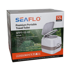 SEAFLO nuovo design 12L wc portatile in plastica da campeggio all'aperto <span class=keywords><strong>Caravan</strong></span> wc portatile a filo automatico con <span class=keywords><strong>serbatoio</strong></span> dell'<span class=keywords><strong>acqua</strong></span> da 3.2 galloni - Product Image 6