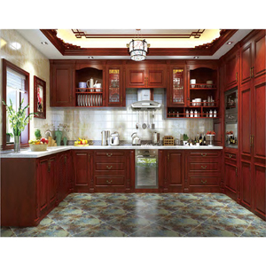 HS-CG1303 venta directa de fábrica de nuez de arce de abedul muebles de diseño de la isla de gabinete de cocina de alto brillo - Product Image 1
