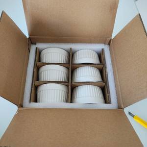 Custom 6-Piece Ceramic Porcelain Bakeware <b>Sets</b> Mailbox-Design Ramekins <b>Trays</b> Microwave Dishwasher-Safe Home <b>Baking</b> Cake - Product Image 1