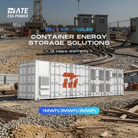 Contenedor de Almacenamiento de Baterías Refrigerado por Aire MATE 1MWH-3MWH BESS LifePO4 con Certificación UL9540 para Obras de Construcción Temporales