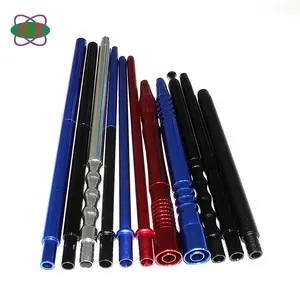 High Quality Disposable Matte Silicone Smoking Hose Pipe With Aluminum Hookah Shisha Mouthpiece