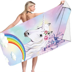 <span class=keywords><strong>Serviette</strong></span> et couverture <span class=keywords><strong>de</strong></span> plage en microfibre compressée à séchage rapide, écologique, imprimée <span class=keywords><strong>licorne</strong></span>, design populaire pour enfants, vente en gros - Product Image 5