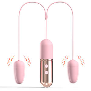 Juguetes sexuales para mujeres, masturbador con cable, doble vibrador tipo huevo. - Product Image 3
