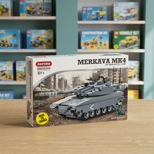 Tanque MERKAVA, Bloques de Construcción de Combate Avanzado, Juguete de Construcción ABS, Simulación Militar, Modelo de Vehículo Blindado, Set de Ensamblaje - Product Image 3