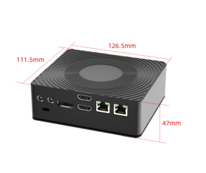 Fanless Industrial Box Desktop Computer Gamer N100 Barebone Gaming Mini <strong>Pc</strong> - Product Image 2