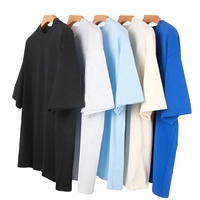 T-shirt 100 % coton, coupe classique, basique, doux, respirant, léger, col rond, personnalisable pour homme