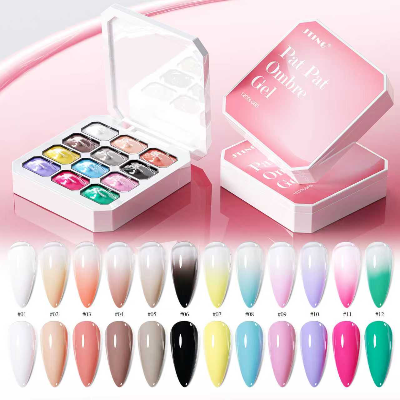 Gel ombré Pat Pat#12 pièces/boîte