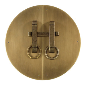 Chinese <b>Antique</b> Style <b>Brass</b> Round Cabinet <b>Door</b> Handle For Furniture Hardware Accessory - Product Image 3