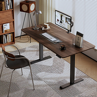 Bureau d'ordinateur intelligent et contemporain D-1SU2, électrique et automatique, pour e-sport, avec pieds relevables à moteur simple ou double, pour usage domestique ou professionnel.