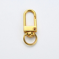 34mm coloré porte-clés rotatif chien boucle or homard fermoirs crochets pour bijoux à bricoler soi-même fabrication porte-clés accessoires