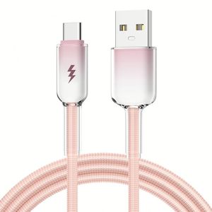 สายชาร์จเร็วแบบพรีเมียม 3A ทนทาน ใช้งานได้กับโทรศัพท์ทุกรุ่น สาย USB เป็น Type C - Product Image 1
