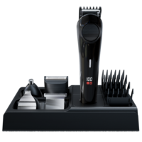 Lame réglable de tondeuse à cheveux sans fil professionnelle, charge USB, batterie au lithium, kit de toilettage de barbe pour hommes