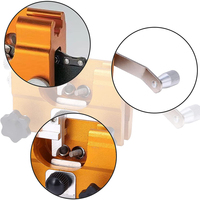 Affûteur de chaîne de tronçonneuse portable en alliage d'aluminium, manivelle manuelle, scies électriques, kit de réglage de l'affûtage de la chaîne de tronçonneuse, peut être déplacé, outils de ponçage