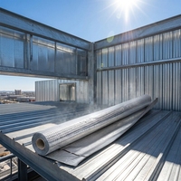 Membrane d'isolation thermique barrière à la vapeur en tissu tissé avec feuille d'aluminium