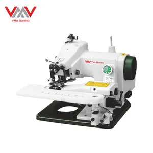 Vma Moderne Mini Commerciële Lederen Heavy Duty Desktop Blind Stitch Machine Met Skip-Functie