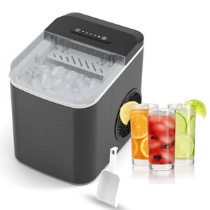 Mini Automatic Bullet <b>Ice</b> <b>Maker</b> 2.2L Touch Control Home Use Dark Gray Plastic Electric <b>Ice</b> Cube <b>Maker</b> With Water Tank - Product Image 2