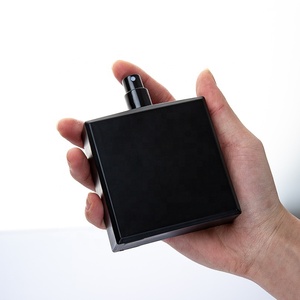 Mat pour hommes, flacons <span class=keywords><strong>de</strong></span> Parfum <span class=keywords><strong>de</strong></span> Luxe vides, noir mat, carré, vente en gros, 100ml, vente en gros - Product Image 3