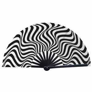 Éventail à main en bambou de haute qualité avec son claquement sonore, grand éventail pliable pour la danse - Product Image 2